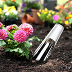 YARNOW Bonsai Soil Scoop Metal: Stainless Steel Garden Hand Soil Scooper Bucket Shovel Potted Succulent Plant Transplanting Shovel Spoon Bonsai Tool Kit Gardening Tool