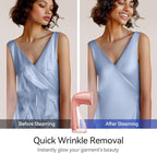 HiLIFE Steamer for Clothes, 1100W Clothes Steamer, Fast Wrinkle Removal with Large 300ml Tank, Ideal for All Fabrics, Easy to Use, Compact and Portable Travel Garment Steamer-Pink