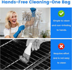 6-Pack Heavy Duty Oven Rack Cleaning Bags, Reusable No-Scrub Soaking Bags for Grill Grates & BBQ Racks, Leak-Resistant PE Material
