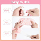 30 Count Pink Duster Refills Compatible with Swiffer Handle, 360° Multi-Surface Duster Refills with 1 Handle, 5X Microfibers Disposable Dusters for Home, Office Cleaning