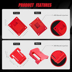 20Pcs Wall Mount Tool Holders and Battery Holder for Milwaukee M18 18V - Heavy Duty Storage Shelf Organizer with Screws, Fits Drill, Saw, Workshop Garage