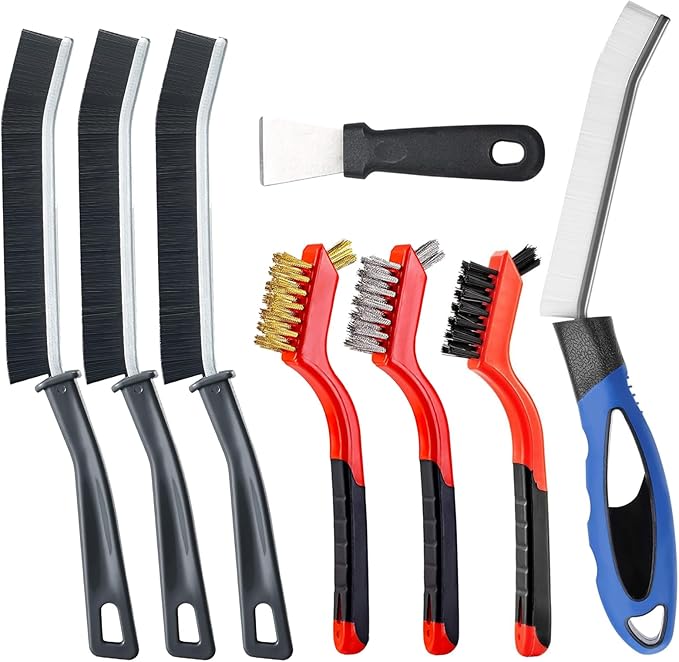 Hard Bristle Crevice Cleaning Brush, Crevice Cleaning Brush Tool Kits for Household Use, Cleaning Brushes Small Spaces, Gap Cleaning Brushes for Kitchen, Bathroom, Shutter Door Tiles Window Groove