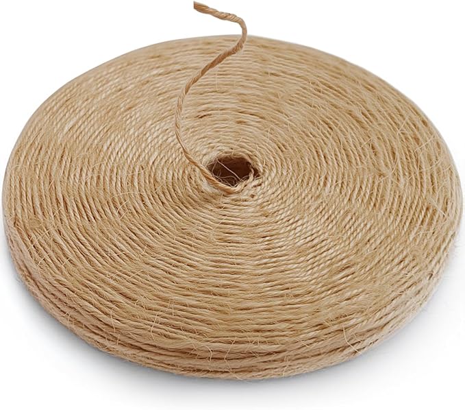 PerkHomy Garden Twine Strong Natural Jute 400 Feet Long Brown Twine for Gardening Tomato Climbing Plant Tie Floristry Crafts Gift Wrapping Packing Decor (Brown 2mm * 400feet)
