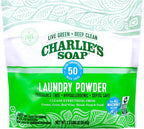 Charlie’s Soap Laundry Powder (50 Loads, 1 Pack) Hypoallergenic Deep Cleaning Washing Powder Detergent – Eco-Friendly, Safe, and Effective