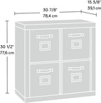 Sauder Stow-Away 4-Cube Organizer, in Smoked Oak Finish