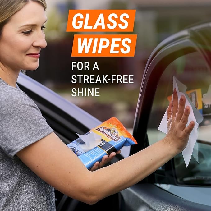Armor All Car Wash and Cleaner Kit, Includes Cleaning Wipes for Car Interior, Cleaner Concentrate, Car Air Freshener, Microfiber Towels (8 Piece Kit)