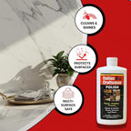 Granite and Marble Polish - Cleans and Protects - Italian Craftsman 16 oz