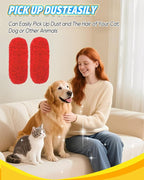 KEEPOW Reusable Microfiber Duster Refills Compatible with OXO Duster, Washable Dusters Refill Compatible with Good Grips Microfiber Extendable Dusters for Cleaning, 2 Pack(Handle is Not Included)