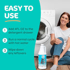 Sunny & Honey Liquid Washing Machine Cleaner & Deodorizer - Top & Front Load Washer Cleaner - 32 fl oz Washing Machine Deodorizer - Laundry Supplies