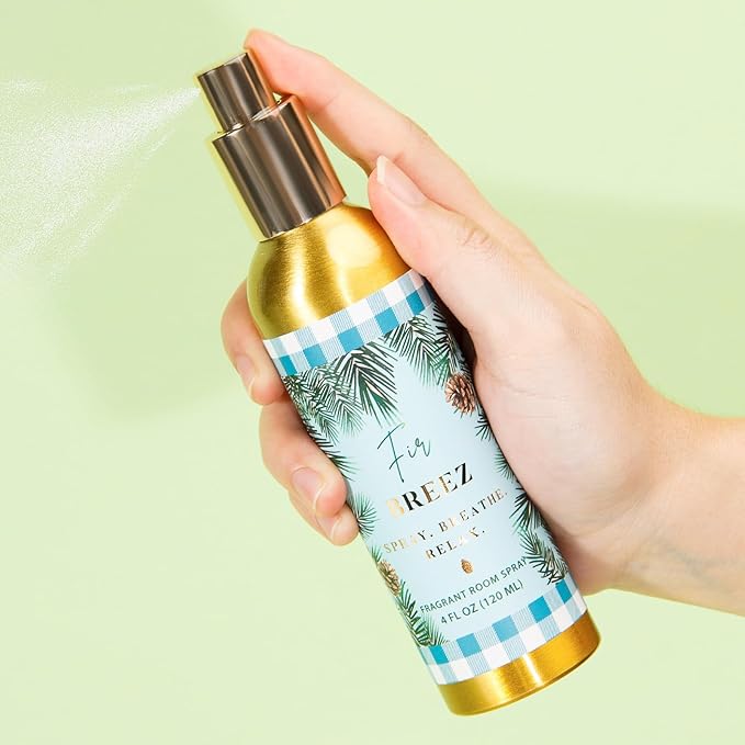 Room Spray, Fir, 4 fl oz, Air Freshener for Home, Long-Lasting Odor Eliminator for Bathroom and Office