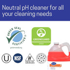 Diversey 903904 Stride Citrus Neutral Cleaner, Commercial Floor Cleaner, Citrus Scent, Concentrate, 1-Gallon (Pack of 4)