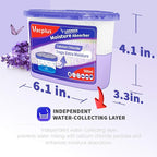 Vacplus Moisture Absorbers 6 Pack, 10.5 Oz Portable Humidity Absorber Boxes for Your Bathroom, Closet & Car, Dehumidifier with Lavender Fragrance, Purple