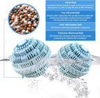 1pcs Laundry Balls for Washer, Natural Detergent Laundry Downy Ball for Washing Machine, Eco Friendly Fabric Softener Ball for 2000 Washings, Blue