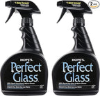 HOPE'S Perfect Glass Cleaner Spray, Streak-Free, Ammonia-Free Window, Mirror, Screen, Tinted Glass, and Shower Door Cleaner, Indoor and Outdoor Glass Surfaces, 32 Fl Oz, Pack of 2