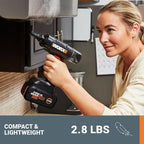 Worx 20V SteamStorm Cordless Handheld Steam Cleaner w/Accessories, Steamer for Cleaning 220°F 8-Second Preheat, Lightweight Portable Steamer for Home Car – Battery & Charger Included