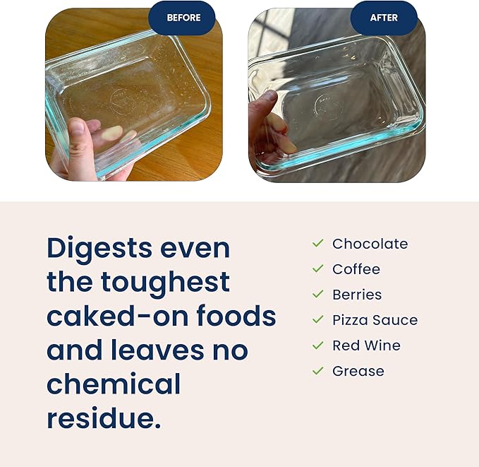 Automatic Dishwasher Detergent Powder - Concentrated Dishwashing Detergent, Dish Soap, Hard Water Stain Remover, Kitchen Cleaning Supplies, No Harmful Ingredients - 12.5 oz (Pack of 3)