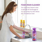Sink Drain Cleaner, Lavender Sink Cleaner and Deodorizer, Foaming Drain Cleaner for Kitchen Sinks, Shower Drains, Tubs. 1pcs