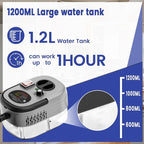 2500W Handheld Steam Cleaner,Portable Car Steamer For Auto Detailing,High-Temperature and Pressure Steam Cleaner For Home, Steam Cleaning Machine for Furniture,Kitchen,Grout,Floor,Tile (Gray)