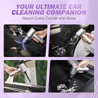 Mini Vacuum Cleaner, 3 in 1 Cordless Handheld Vacuum Cleaners, 18000Pa High Power Car Vacuum Cleaner with Brushless Motor,Adjustable Car Vaccum Portable for Cars,Desktop-DBS03 (Sliver and Purple)