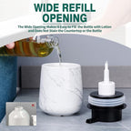 Bosilunlife Ceramic Foaming Soap Dispenser - 12 oz Marble Foam Hand Wash Dispenser Bathroom Countertop Soap Dispensers Kitchen Dish Soap Pump Dispenser Liquid Soap Dispenser for Bathroom