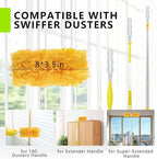 30 Pack Duster Refills for Swiffer Duster,360° Heavy Duty Duster Kit with 1 Handle,Multi-Surface Duster Refills for Cleaning,Unscented&Disposable Electrostatic Microfiber Dusters