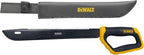 DEWALT 21 Inch MA61 D-Guard Machete - Full Tang Stainless Steel Blade with Saw Back & Protective D-Guard Non-Slip TPR Handle with Nylon Sheath for Brush Clearing, Yard Work, Camping and Outdoor Use