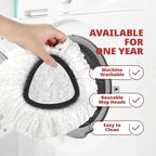 Mop Replace Head, 3 Pack Spin Mop Replacement Head Easywring 1-Tank System, Easy Cleaning, Microfiber, Machine Washable