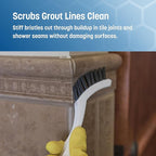 SPARTA Flo-Pac Grout Brush Crevice Brush, Detail Brush, Nylon, 8 Inches, White
