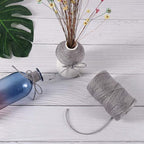 Vivifying 3mm Gray Twine, 328 Feet Strong Jute Rope for Garden, Wrapping, Crafts, Bundling and Decoration