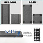 4PCS Stone Drying Trays for Bathroom Sink and Kitchen Counter, Water Absorbing Stone Tray with Diatomaceous Earth, Soap Dish and Coaster