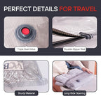VMstr 12-Pack Vacuum Bags for Travel, Vacuum Seal Compression Bags for Clothing, Carry-On Luggage Space Saver Bags with Plug-in Electric Pump