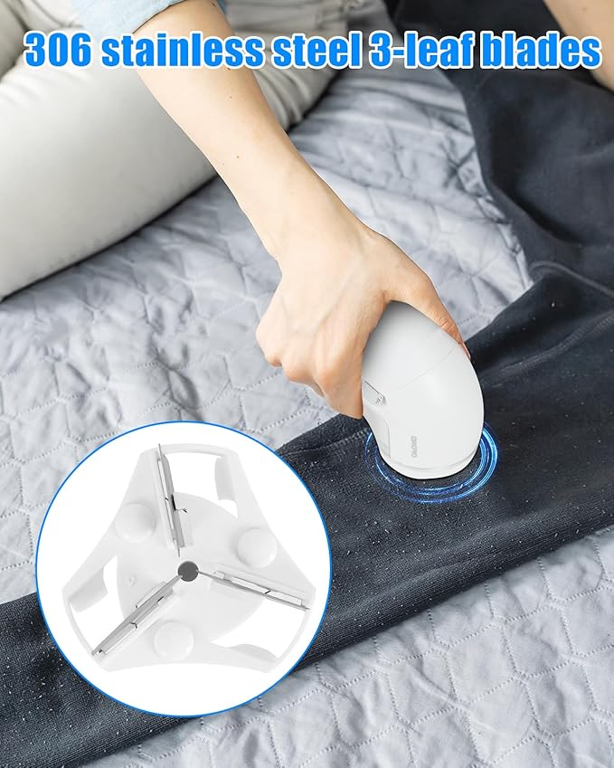 Fabric Shaver Lint Remover for Clothes,Electric Lint Shaver Battery Operated,Portable Sweater Defuzzer, Quick and Easy Remove Pills,Lint Balls,Fuzz of Clothing Pants Socks Couch Pillows Blankets