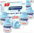 Toilet Bowl Cleaner, Automatic Long-Lasting Blue Toilet Cleaner Bottle, Septic Safe Toilet Bowl Tablets in Bottles, Fresh Bathroom & Deodorize, 6 Pack, 2300 Flushes Each