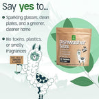 Dishwasher Tablets (80 Count, 2 Packs): Fragrance-Free, PVA-Free, Compostable Packaging, Leaping Bunny Certified, Powerful Cleaning, Eco-Friendly & Cruelty-Free, Women-Owned Business