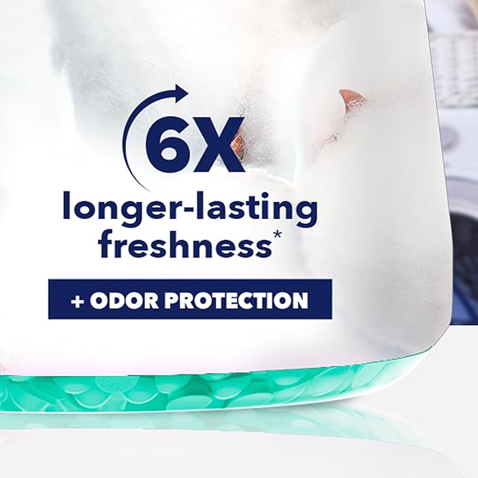 Downy Cool Cotton In-Wash Laundry Scent Booster Beads, 24 oz, laundry scent beads, Long-lasting Freshness