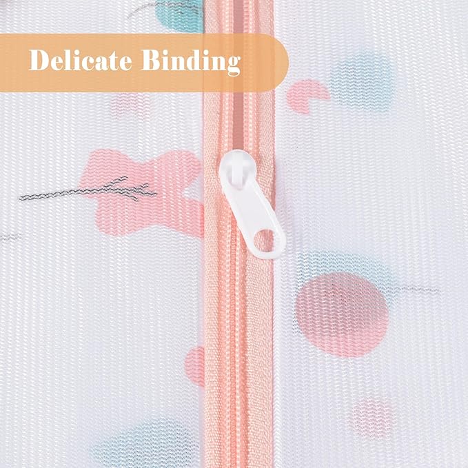 Mesh Laundry Bag, Durable Laundry Bags with Premium Zipper, 5-Piece Washing Machine Wash Bags for Delicates Blouse, Hosiery, Baby Clothes, Travel Organization Bag (Trees)