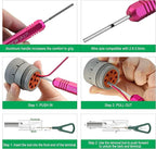 Terminal Removal Tool Kit for Deutsch Connectors, Depinning Tools Electrical Pin Extractor with Magnetic Phillips Screwdrivers 32Pc