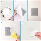 Drywall Repair Kit 12 Pieces Aluminum Wall Repair Patch Kit, 2/4/6/8 inch Self Adhesive Aluminum Wall Patch Kit, Drywall Repair Tools Kit for Ceilings Drywall Plasterboard