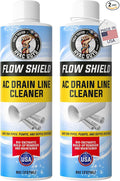 AC Drain Line Cleaner 2 Pack | Prevent Buildup and Overflow | 8oz - Up to 3 Months of Protection | Fast Acting & Long Lasting Bio-Enzymatic Formula