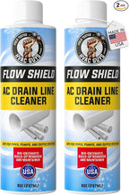 AC Drain Line Cleaner 2 Pack | Prevent Buildup and Overflow | 8oz - Up to 3 Months of Protection | Fast Acting & Long Lasting Bio-Enzymatic Formula