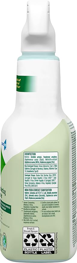 Clorox CloroxPro EcoClean Disinfecting Cleaner Spray Bottle, 32 Fluid Ounces