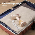 Handheld Steamer for Clothes 1500W 20s Heatup Fabric Wrinkles Remover Portable Handheld Garment Steamer with Removable Water Tank and Fabric Brush Steamer for Garments(White)