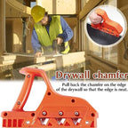 Plasterboard Plane Gypsum Edger and Hand Trimmer with 45 Degree Cutting Angle for Burrs Surface Finishing on Gypsum Boards Cork and Plastics Includes 10 Replacement Blades