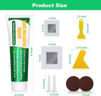 Drywall Repair Kit, 2 Pcs Spackle Wall Repair Patch Kit with Scraper, Wall Mending Agent Large Hole Drywall Patch, Easy to Fill Holes in Home Wall and Quick Repair Crack, Plaster Wall Repair