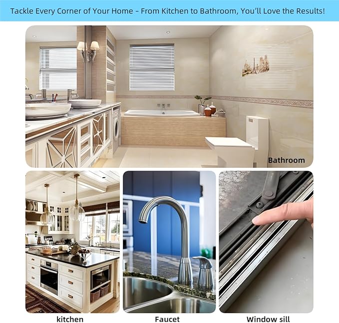 Crevice Cleaning Brush, Multifunctional Cleaning Brush Tool, Bathroom Gap Brush,Grout Brush, Cleaning Tools for Toilet, Bathrooms, Kitchens, Bathtub, Faucets, Sink, Windows，6pcs