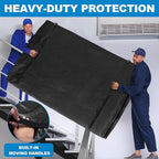 TICONN Mattress Bags for Moving, Heavy Duty Queen Mattress Cover Storage Bag with Full-Around Handle and Adjustable Buckles (Black, Queen)