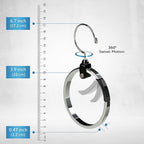 Rolly Hanger® Closet Space Saver – Premium Rotating Aluminum Organizer for Belts, Ties, Hats & Handbags – Heavy Duty 360° Swivel – Declutter & Maximize Storage (1 Pack)