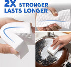 Glass Cooktop Cleaner Sponge, 10 Pack GRS Certified Stove Top Cleaner 2X Density Magic Melamine Sponge Eraser, Extra Durable & Long Lasting, for Kitchen Glass Marble Ceramics Top Daily Cleaning