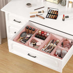 DIMJ Drawer Organizer Clothes Storage - 24 Pack Baby Dresser Organizer for Nursery, Small Fabric Closet Drawer Organizer Bins for Underwears Socks, Foldable Storage Dividers Organization for Bedroom