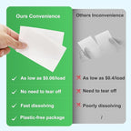 Laundry Detergent Sheets - 200 Loads, Fragrance Free, Eco-Friendly, Hypoallergenic, Portable, Save Space and Travel